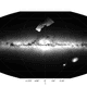 Palomar 5 visible above the rest of the Milky Way, imaged using DECaLS data.